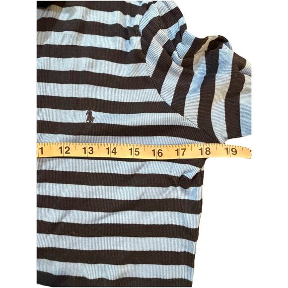 Ralph Lauren Sport Striped Rugby Polo Shirt Women’s L Made in USA 100% Cotton - Picture 11 of 11